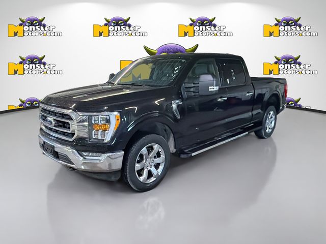 Black 2023 Ford F-150 XLT SuperCrew 4WD Pickup Truck Four-Wheel Drive Automatic