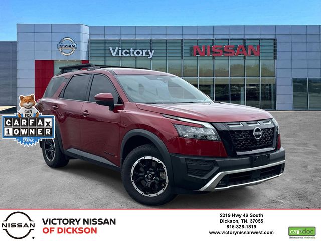Red (Scarlet) 2025 Nissan Pathfinder Rock Creek 4WD SUV / Crossover All-Wheel Drive 9-Speed Automatic
