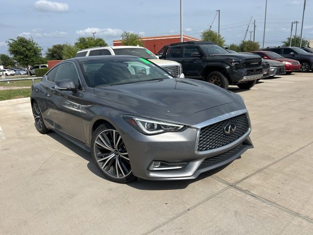Gray (Graphite Shadow) 2022 INFINITI Q60 3.0T Luxe RWD Coupe Rear-Wheel Drive 7-Speed Automatic