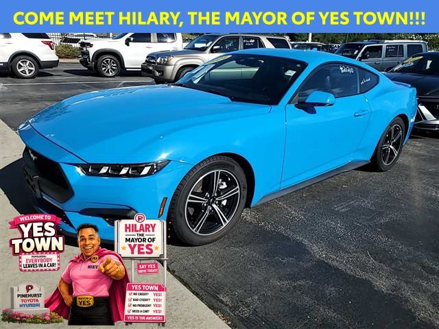 Grabber Blue Metallic 2024 Ford Mustang Coupe Rear-Wheel Drive Automatic