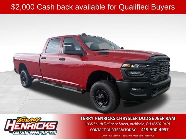 Flame Red Clearcoat 2026 RAM 2500 Pickup Truck Four-Wheel Drive 8-Speed Automatic