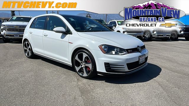 Pure White 2017 Volkswagen Golf GTI Hatchback Front-Wheel Drive 6-Speed Dual Clutch