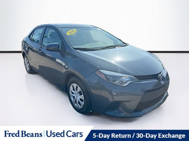 Slate Metallic 2016 Toyota Corolla Sedan Front-Wheel Drive 6-Speed Manual