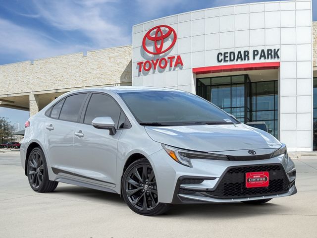 Classic Silver Metallic 2024 Toyota Corolla SE FWD Sedan Front-Wheel Drive Continuously Variable Transmission