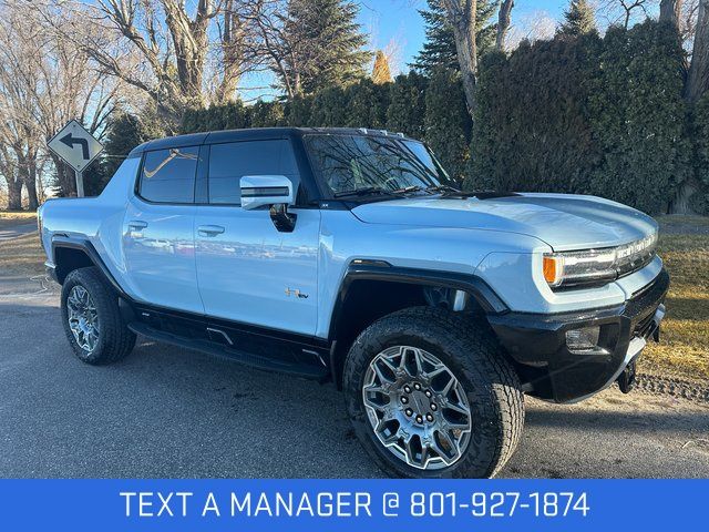 Tide Metallic (Ice Blue) 2025 GMC Hummer EV Pickup 3X Crew Cab AWD Pickup Truck All-Wheel Drive 1-Speed Automatic