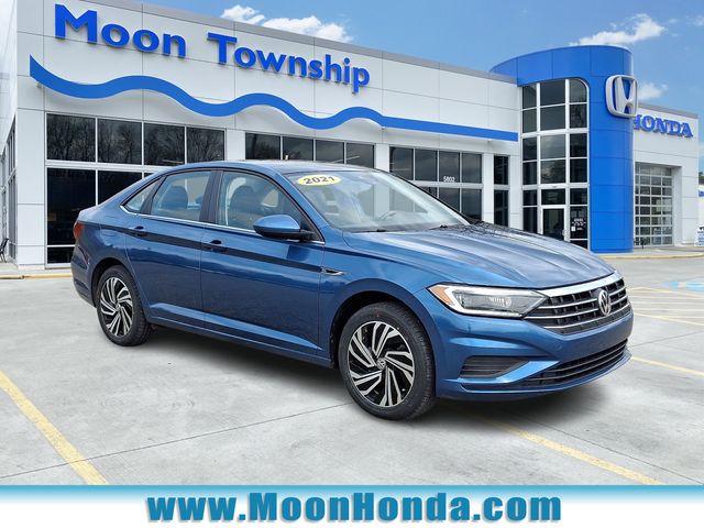 Blue Metallic 2021 Volkswagen Jetta SEL FWD Sedan Front-Wheel Drive 8-Speed Automatic