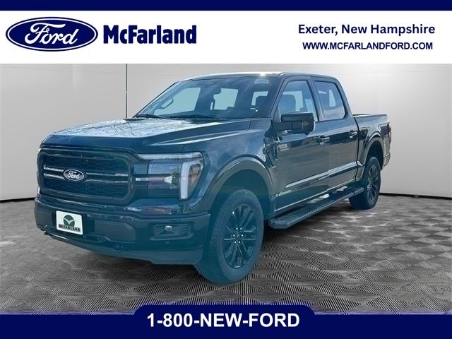 Antimatter Blue Metallic 2025 Ford F-150 Lariat SuperCrew 4WD Pickup Truck Four-Wheel Drive Automatic