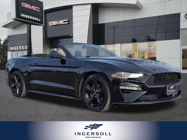Shadow Black 2021 Ford Mustang EcoBoost Convertible RWD Convertible Rear-Wheel Drive Automatic