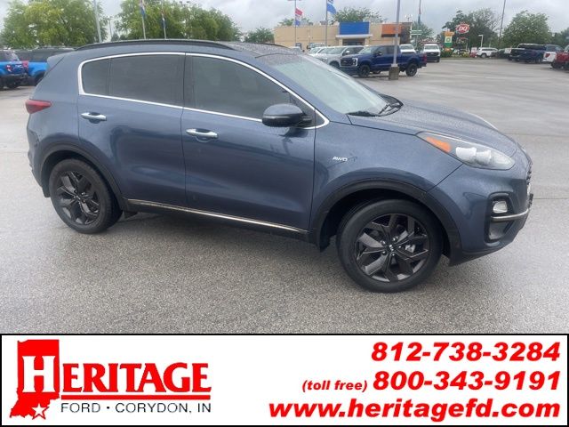 Pacific Blue 2020 Kia Sportage S AWD SUV / Crossover All-Wheel Drive 6-Speed Automatic Overdrive