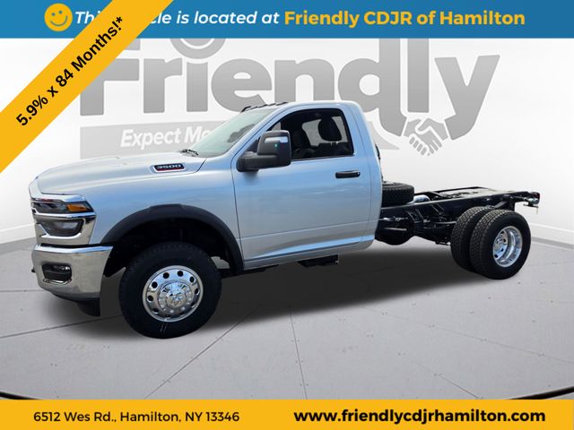 Silver Zynith 2026 RAM 3500 Chassis Tradesman Regular Cab DRW 4WD Pickup Truck Four-Wheel Drive 8-Speed Automatic