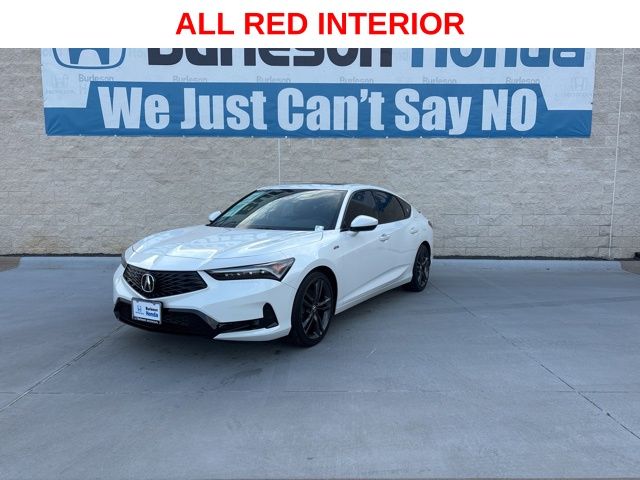 Platinum White Pearl 2025 Acura Integra FWD with A-SPEC Package Sedan Front-Wheel Drive Continuously Variable Transmission