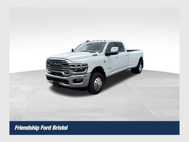 Bright White Clearcoat 2025 RAM 3500 Laramie Crew Cab LB DRW 4WD Pickup Truck Four-Wheel Drive 8-Speed Automatic