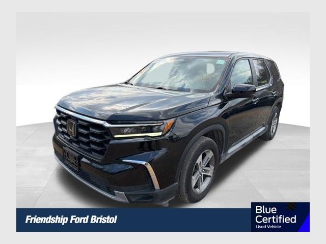 Black 2023 Honda Pilot EX-L AWD with Captains Chairs SUV / Crossover All-Wheel Drive Automatic