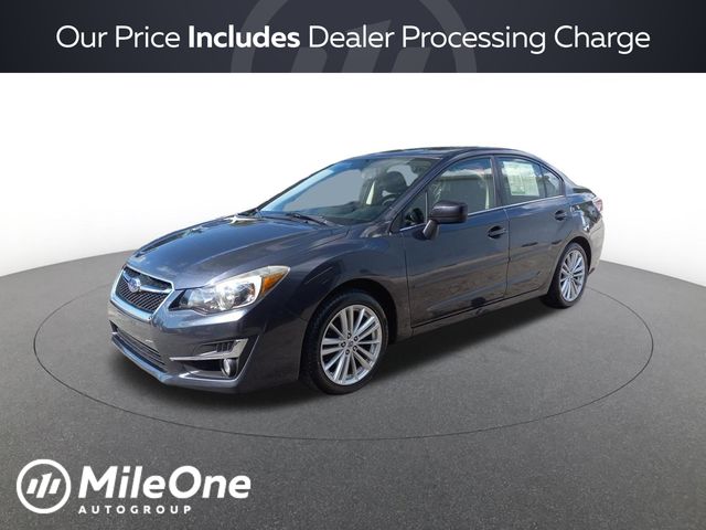 Dark Gray Metallic 2015 Subaru Impreza Sedan All-Wheel Drive Continuously Variable Transmission