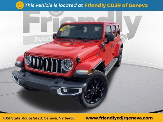 Firecracker Red Clearcoat 2025 Jeep Wrangler 4xe Sahara 4WD SUV / Crossover Four-Wheel Drive 8-Speed Automatic