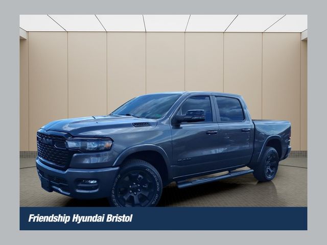 Gray (Granite Crystal Metallic Clearcoat) 2025 RAM 1500 Big Horn Crew Cab 4WD Pickup Truck Four-Wheel Drive 8-Speed Automatic