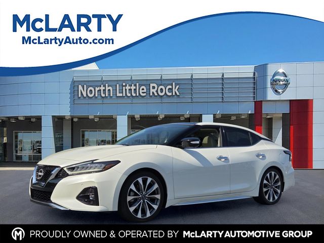 Pearl White Tricoat 2023 Nissan Maxima Sedan Front-Wheel Drive Continuously Variable Transmission