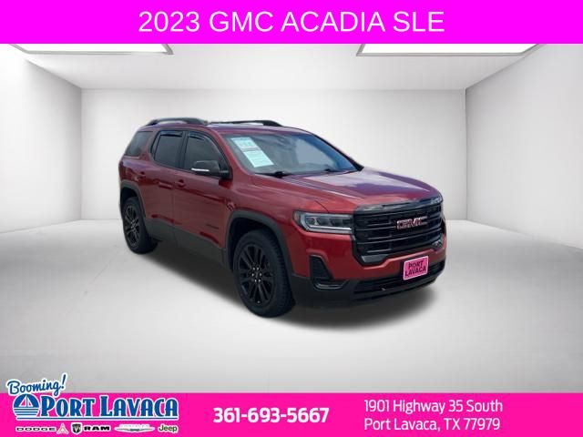 Volcanic Red Tintcoat 2023 GMC Acadia SLE FWD SUV / Crossover Front-Wheel Drive 9-Speed Automatic