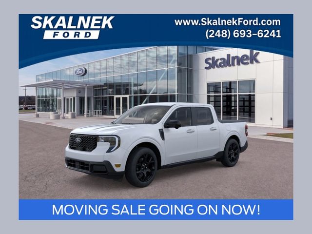 Oxford White 2025 Ford Maverick Lariat SuperCrew AWD Pickup Truck All-Wheel Drive 8-Speed Automatic