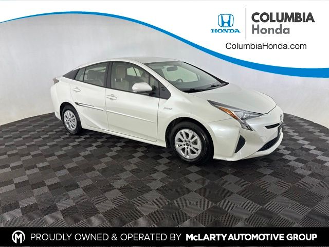 White (Blizzard Pearl) 2016 Toyota Prius Hatchback Front-Wheel Drive Continuously Variable Transmission