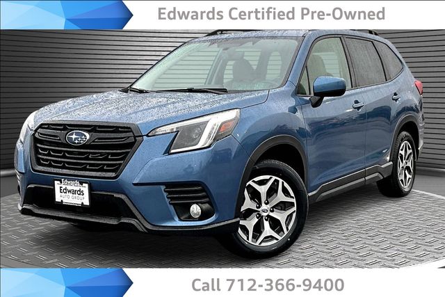 Horizon Blue Pearl 2023 Subaru Forester Premium Crossover AWD SUV / Crossover All-Wheel Drive Continuously Variable Transmission