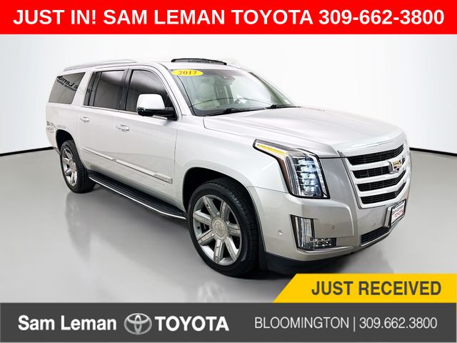 Radiant Silver Metallic 2017 Cadillac Escalade ESV Luxury 4WD SUV / Crossover Four-Wheel Drive 8-Speed Automatic