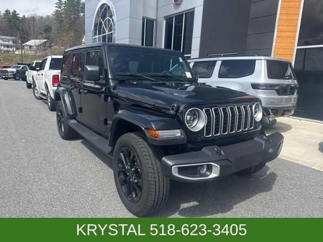 Black Clearcoat 2025 Jeep Wrangler 4xe Sahara 4WD SUV / Crossover Four-Wheel Drive 8-Speed Automatic