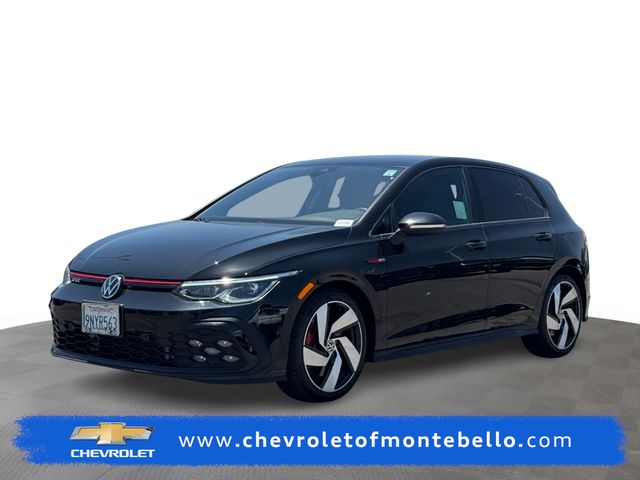 Mythos Black Metallic 2024 Volkswagen Golf GTI Hatchback Front-Wheel Drive 7-Speed Dual Clutch