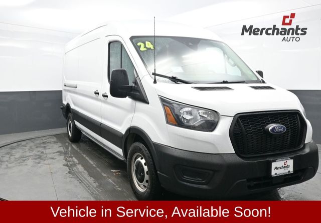 Oxford White 2024 Ford Transit Cargo 250 Medium Roof LB RWD Van Rear-Wheel Drive