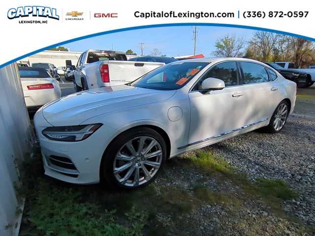 Crystal White Pearl 2018 Volvo S90 Hybrid Plug-in T8 Inscription eAWD Sedan All-Wheel Drive Automatic