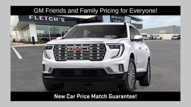 Glacier White Tricoat 2026 GMC Acadia SUV / Crossover Front-Wheel Drive 8-Speed Automatic