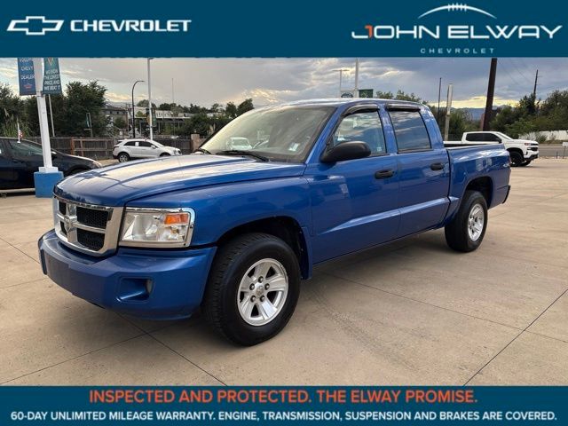 Blue 2008 Dodge Dakota Pickup Truck Four-Wheel Drive 4-Speed Automatic
