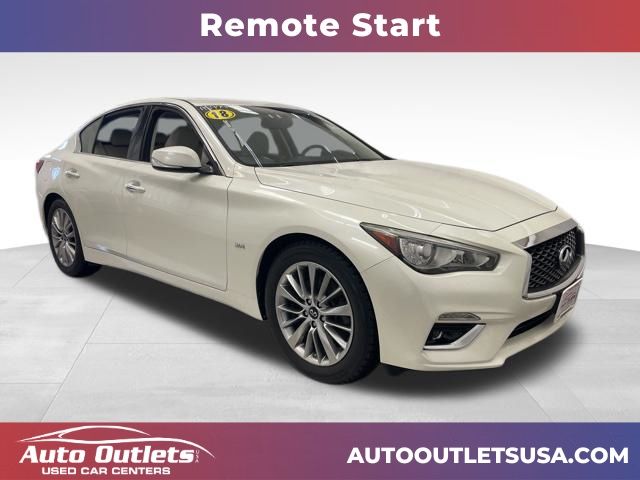Majestic White 2018 INFINITI Q50 3.0t Luxe AWD Sedan All-Wheel Drive 7-Speed Automatic