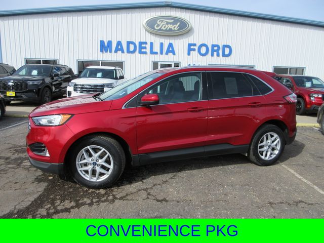 Rapid Red Metallic Tinted Clearcoat 2021 Ford Edge SEL AWD SUV / Crossover All-Wheel Drive 8-Speed Automatic