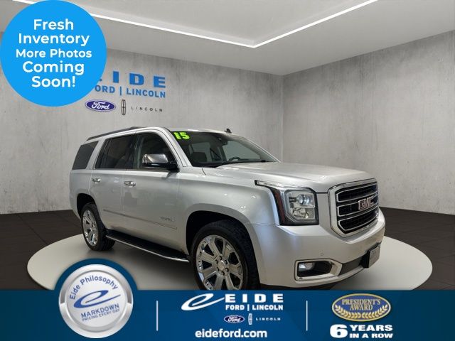 Quicksilver Metallic 2015 GMC Yukon SUV / Crossover Four-Wheel Drive 6-Speed Automatic Overdrive