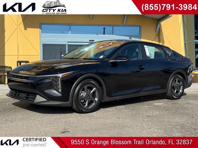 Aurora Black Pearl 2025 Kia K4 LXS FWD Sedan Front-Wheel Drive Continuously Variable Transmission
