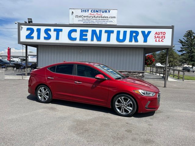 Scarlet Red Pearl 2017 Hyundai Elantra Sedan Front-Wheel Drive 6-Speed Automatic