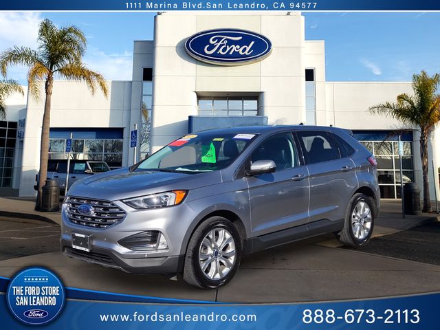 Iconic Silver Metallic 2022 Ford Edge Titanium AWD SUV / Crossover All-Wheel Drive 8-Speed Automatic