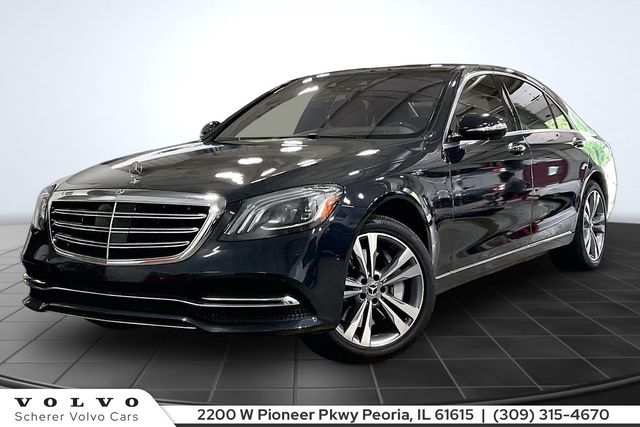 Blue 2018 Mercedes-Benz S-Class S 560 RWD Sedan Rear-Wheel Drive 9-Speed Automatic