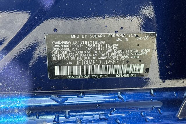 New 2026 Blue Subaru Sport image 24