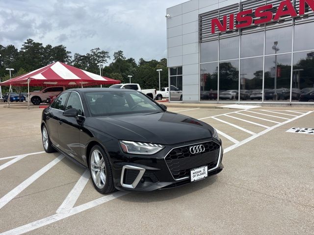 Mythos Black Metallic 2024 Audi A4 quattro Premium Plus S Line 45 TFSI AWD Sedan All-Wheel Drive 7-Speed Automatic