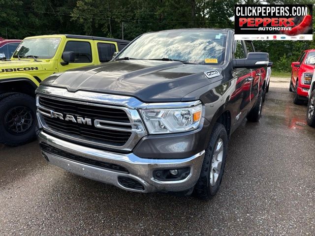 Gray (Granite Crystal Metallic Clearcoat) 2019 RAM 1500 Pickup Truck Four-Wheel Drive 8-Speed Automatic