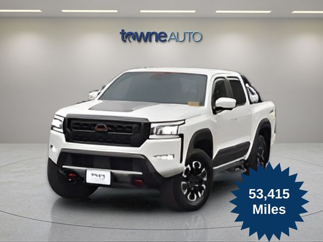 Glacier White 2023 Nissan Frontier Pickup Truck Four-Wheel Drive 9-Speed Automatic