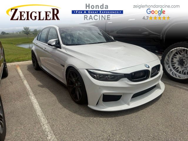 White Metallic 2017 BMW M3 Sedan Rear-Wheel Drive 6-Speed Manual