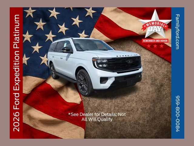 Space Silver Metallic 2026 Ford Expedition Platinum 4WD SUV / Crossover Four-Wheel Drive Automatic