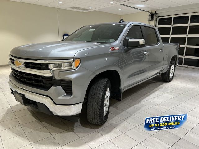 Sterling Gray Metallic 2024 Chevrolet Silverado 1500 Pickup Truck Four-Wheel Drive Automatic