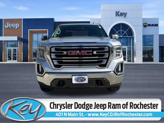Quicksilver Metallic 2019 GMC Sierra 1500 SLT Crew Cab 4WD Pickup Truck Four-Wheel Drive 8-Speed Automatic