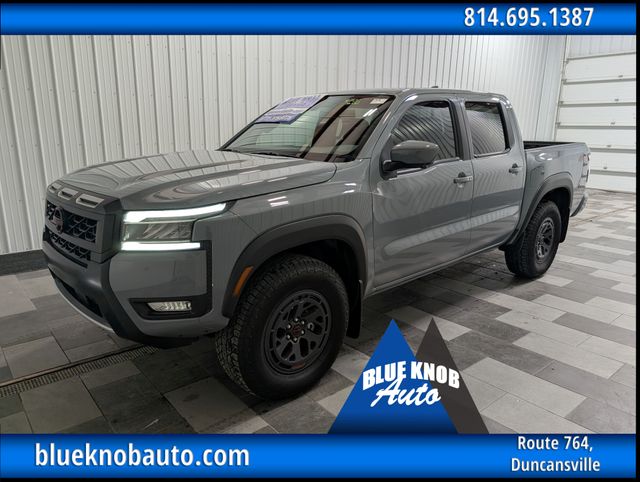 Boulder Gray Pearl 2025 Nissan Frontier Pickup Truck Four-Wheel Drive 9-Speed Automatic Overdrive