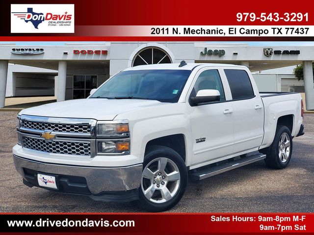 Summit White 2015 Chevrolet Silverado 1500 LT Crew Cab RWD Pickup Truck 4X2 6-Speed Automatic Overdrive