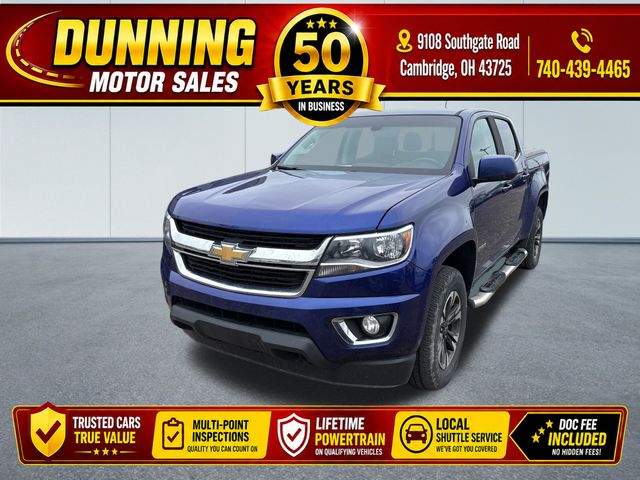 Laser Blue Metallic 2017 Chevrolet Colorado LT Crew Cab 4WD Pickup Truck Four-Wheel Drive 8-Speed Automatic